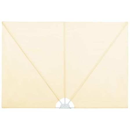 Auvent latéral pliable de terrasse Crème 300 x 150 cm