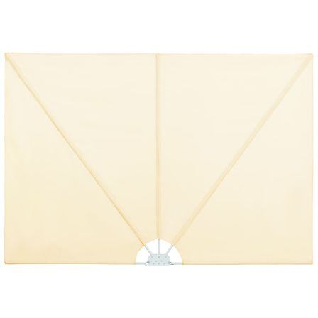Auvent latéral pliable de terrasse Crème 400 x 200 cm