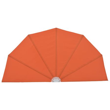 Auvent latéral pliable de terrasse Terre cuite 160 cm