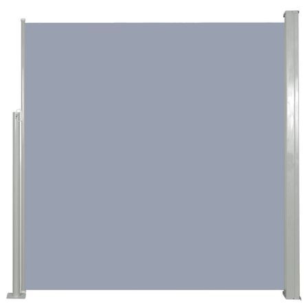 Auvent latéral rétractable 140 x 300 cm Gris