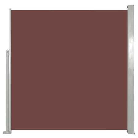 Auvent latéral rétractable 140 x 300 cm Marron