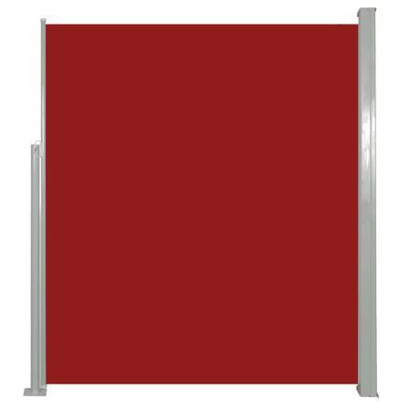 Auvent latéral rétractable 160 x 500 cm Rouge