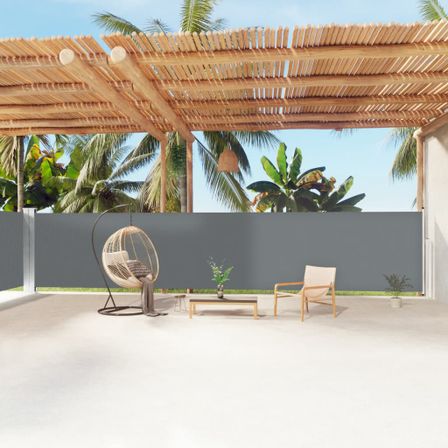 Auvent latéral rétractable Anthracite 160x1200 cm