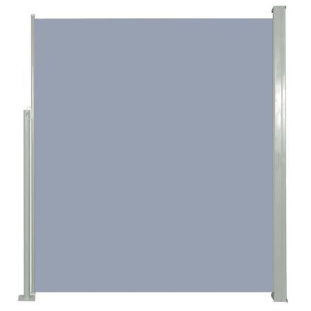 Auvent latéral rétractable de patio 160 x 300 cm Gris 2