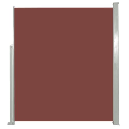 Auvent latéral rétractable de patio 160 x 300 cm Marron