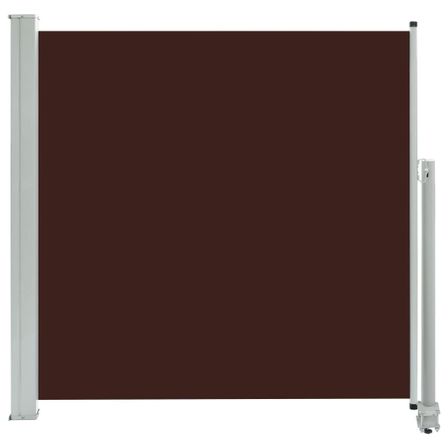 Auvent latéral rétractable de patio 160x300 cm Marron