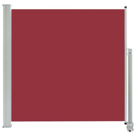 Auvent latéral rétractable de patio 160x300 cm Rouge