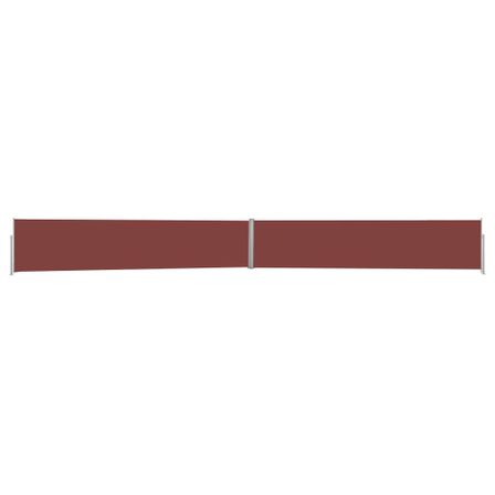 Auvent latéral rétractable de patio 170x1200 cm Marron