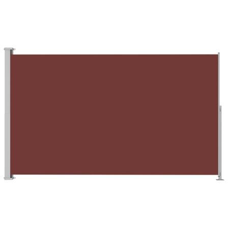 Auvent latéral rétractable de patio 180x300 cm Marron