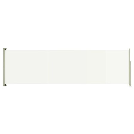 Auvent latéral rétractable de patio 180x600 cm Crème