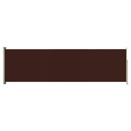 Auvent latéral rétractable de patio 180x600 cm Marron