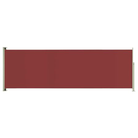 Auvent latéral rétractable de patio 200x600 cm Rouge