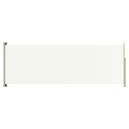 Auvent latéral rétractable de patio 220x600 cm Crème