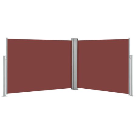 Auvent latéral rétractable Marron 140 x 1000 cm