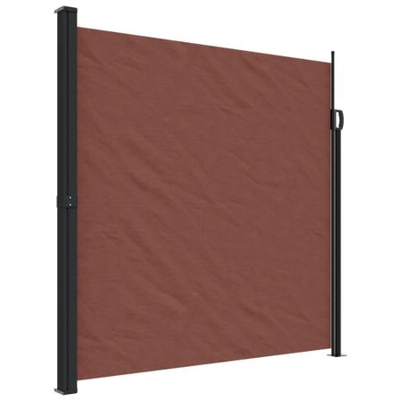 Auvent latéral rétractable marron 200x300 cm