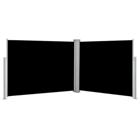 Auvent latéral rétractable Noir 140 x 1000 cm