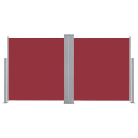 Auvent latéral rétractable Rouge 160 x 600 cm