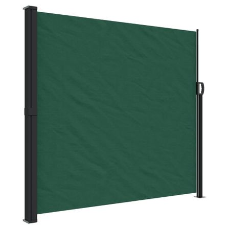 Auvent latéral rétractable vert foncé 180x300 cm