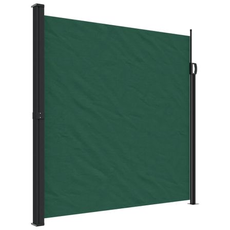 Auvent latéral rétractable vert foncé 200x300 cm
