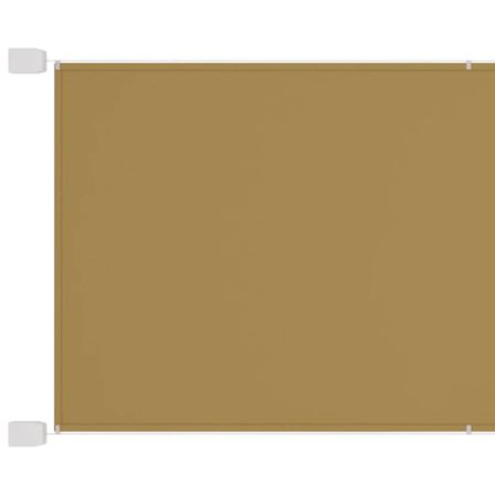 Auvent vertical Beige 140x600 cm Tissu oxford