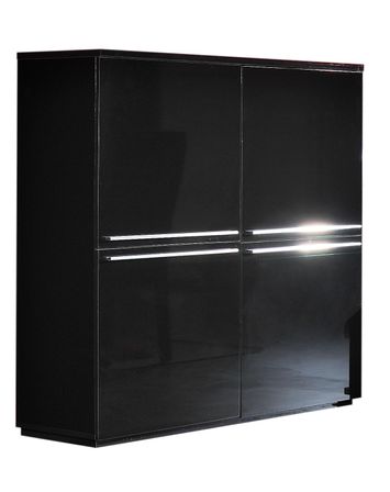 Bahut laqué noir Black