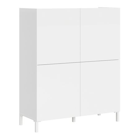 Bahutt italien 4 portes Lumina 90 cm - Compact et élégant