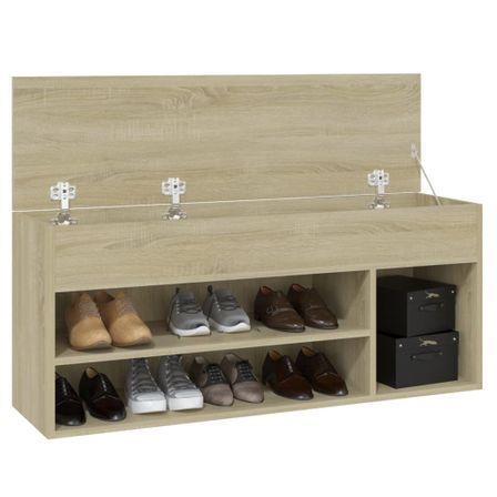 Banc à chaussures Chêne sonoma 105x30x45 cm
