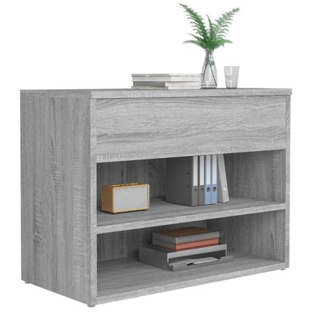 Banc à chaussures en bois Borka L 60 x H 45 cm - Compact et Pratique