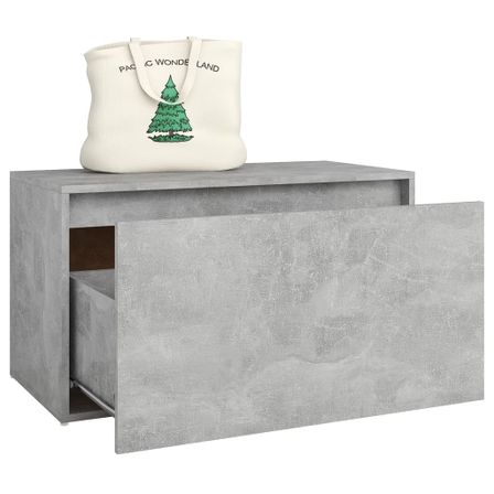 Banc avec coffre de rangement en bois Klazika L 80 x H 45 x P 40 cm – Pratique et intemporel