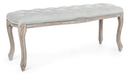 Banc bois de bouleau gris Amadia L 110 cm
