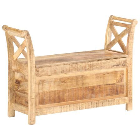 Banc d'entrée 103x33x72 cm Bois de manguier solide