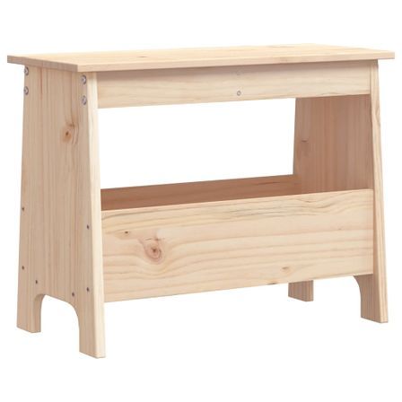 Banc d'entrée 60x28x45 cm bois de pin massif