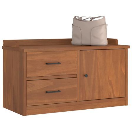 Banc de couloir SANDNES 87x40x50 cm bois de pin massif