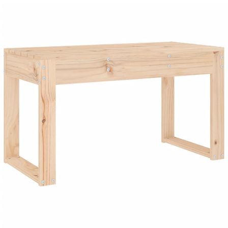 Banc de jardin 80x38x45 cm bois massif de pin