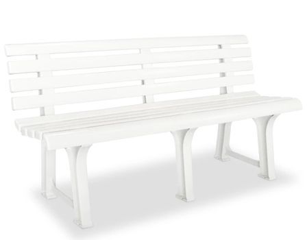 Banc de jardin en plastique BOUKA – Élégance & résistance extérieure