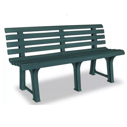 Banc de jardin en plastique BOUKA – Élégance & résistance extérieure