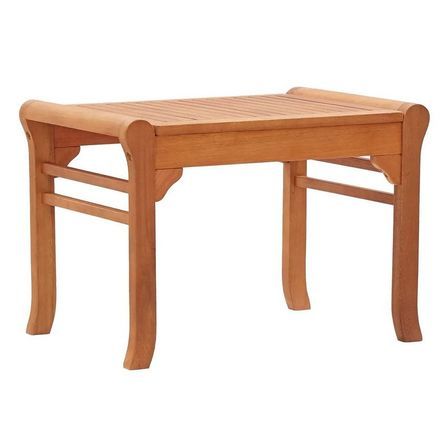 Banc de jardin eucalyptus massif solide Atdou 64 cm