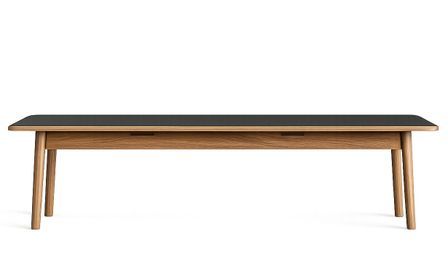 Banc en bois massif de chêne NARA 210 cm