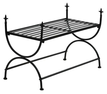 Banc métal noir Manwi 83 cm