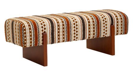 Banc multicolore en tissu style ethnique Madi