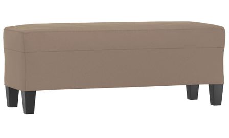 Banc Taupe 100x35x41 cm Tissu microfibre