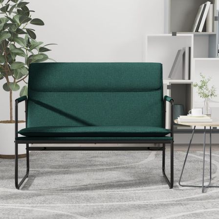 Banc Vert foncé 100x64x80 cm Tissu