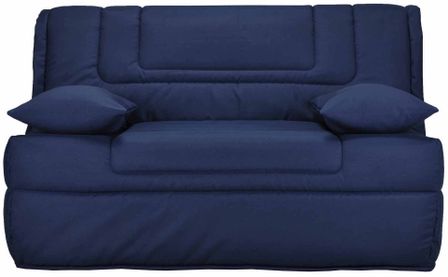 Banquette BZ Bleu 140 Matelas 9 cm Calamea