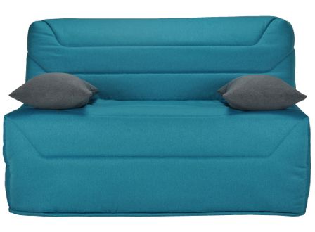 Banquette BZ microfibre 140x190 cm Matelas Springflex 15 cm Marta