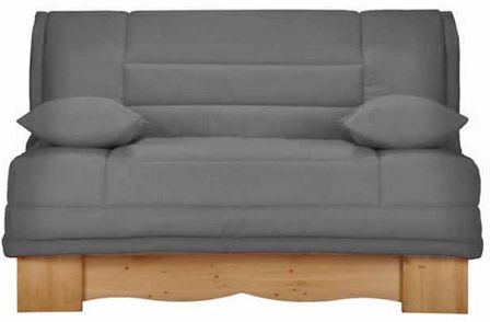 Banquette BZ microfibre 140x200 cm avec coffre Matelas Sofaconfort 15 cm Megeve
