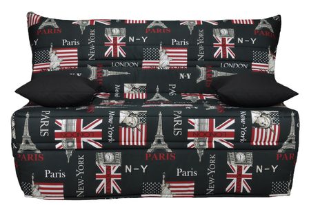 Banquette BZ NY Paris London Matelas Sofaflex 9 cm Christiana