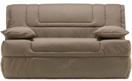 Banquette BZ Taupe 140 Matelas 9 cm Calamea
