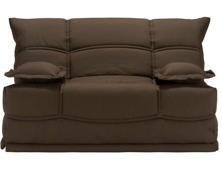Banquette BZ tissu 140x190 cm Matelas Bio 12 cm Balabio