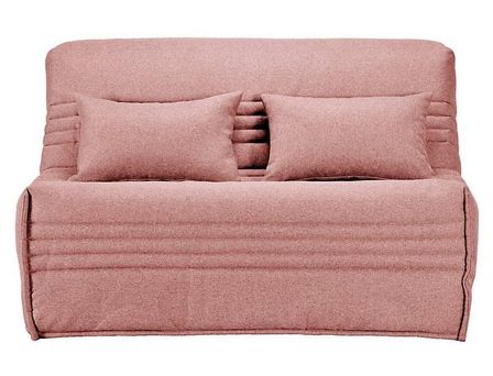 Banquette BZ tissu 140x200 cm matelas Bultex 15 cm Celia