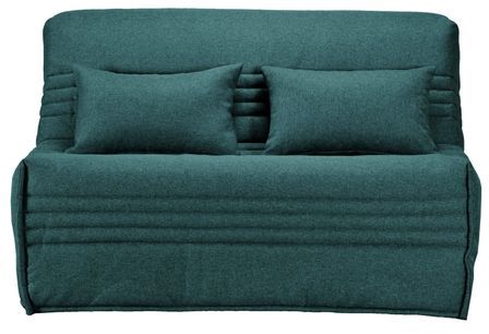 Banquette BZ tissu 140x200 cm matelas Bultex 15 cm Celia